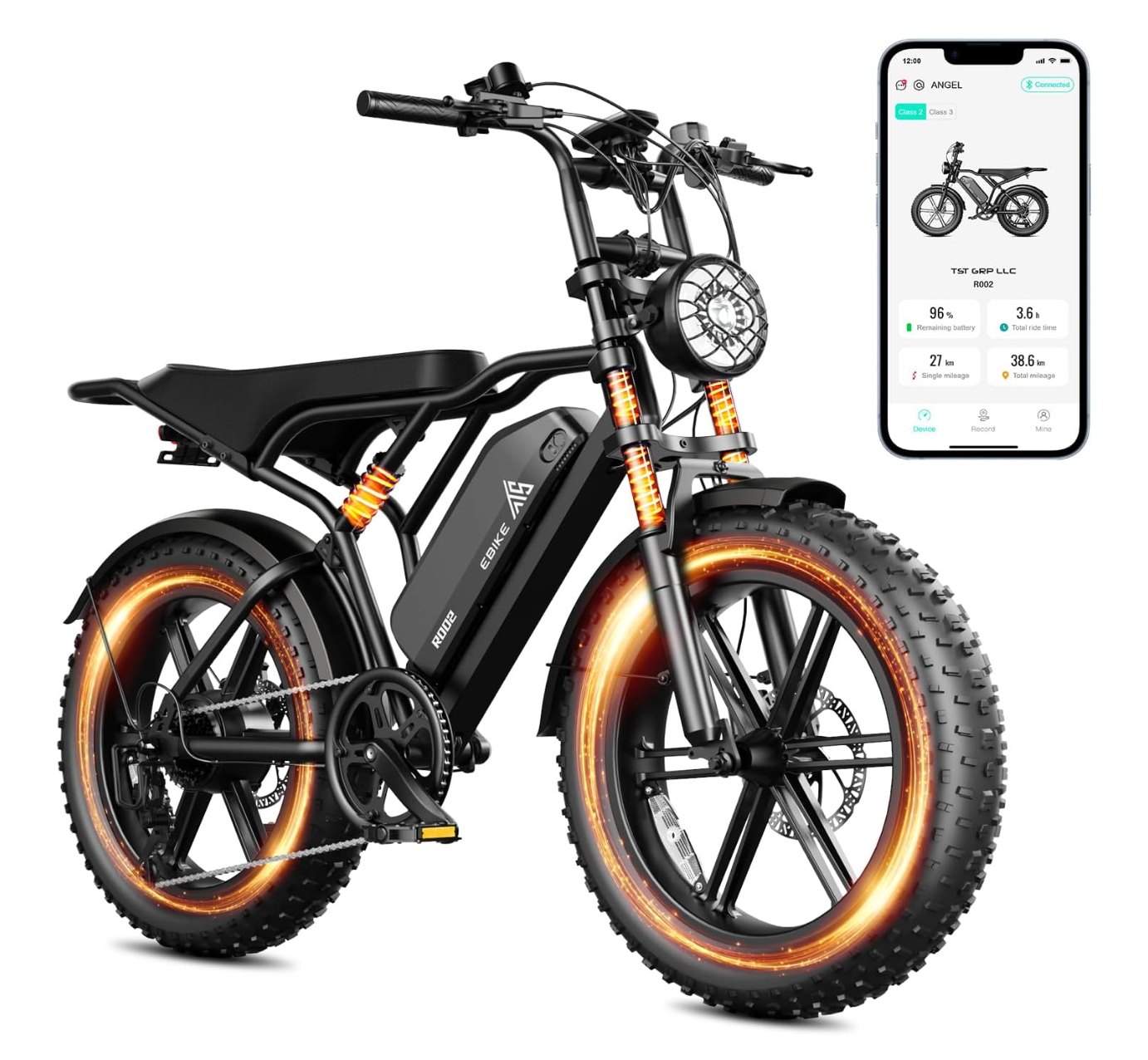 VOLTATRONIQUE All-Terrain Electric Bike – 1500W, 20" Fat Tires, 48V Battery
