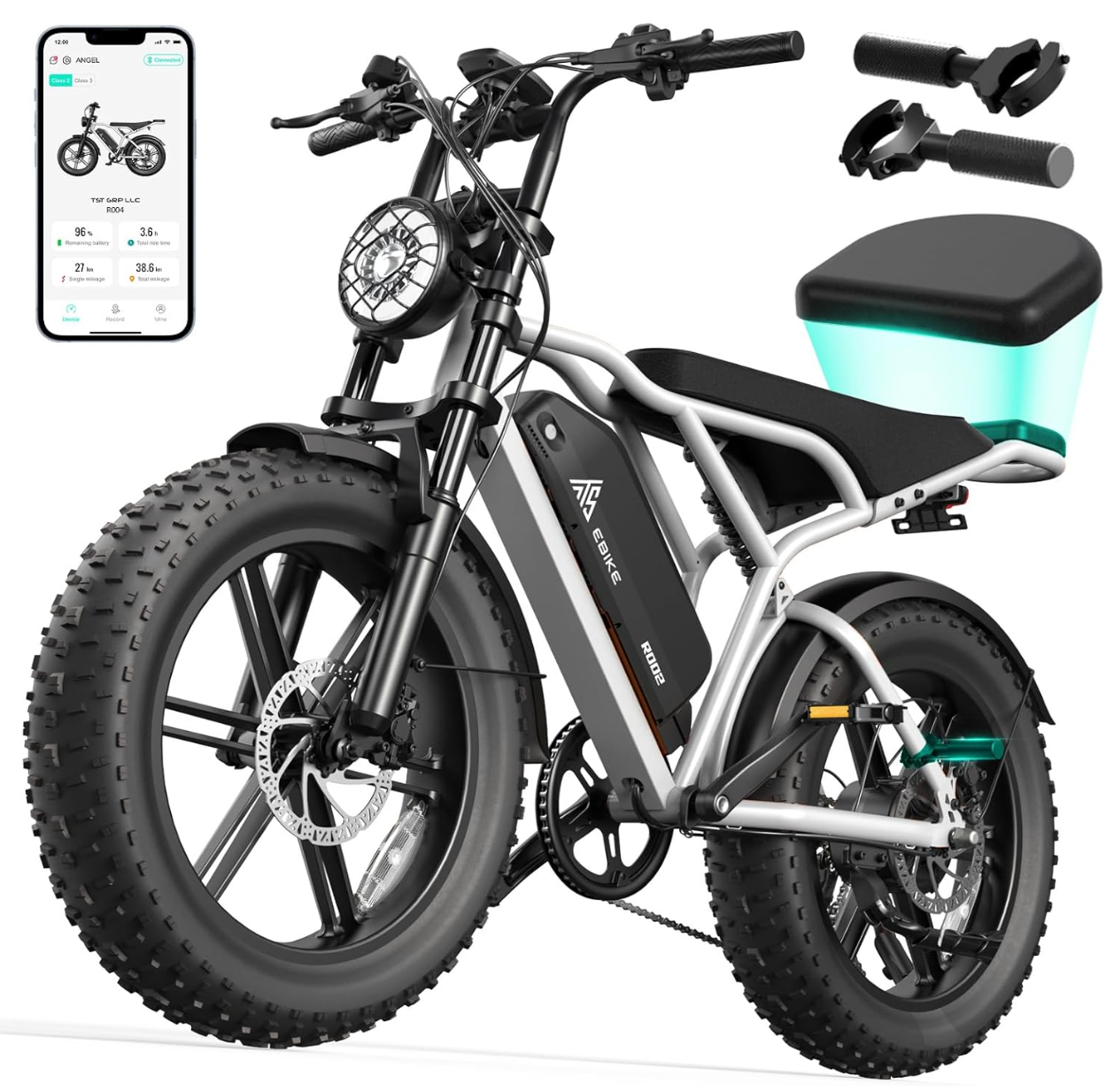 VOLTATRONIQUE All-Terrain Electric Bike – 1500W, 20" Fat Tires, 48V Battery
