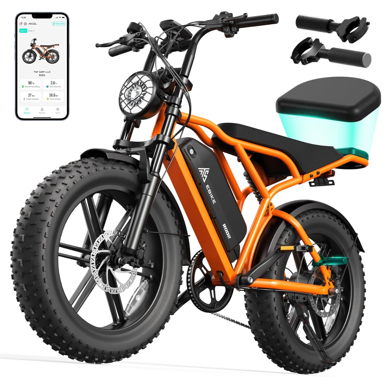 VOLTATRONIQUE All-Terrain Electric Bike – 1500W, 20" Fat Tires, 48V Battery